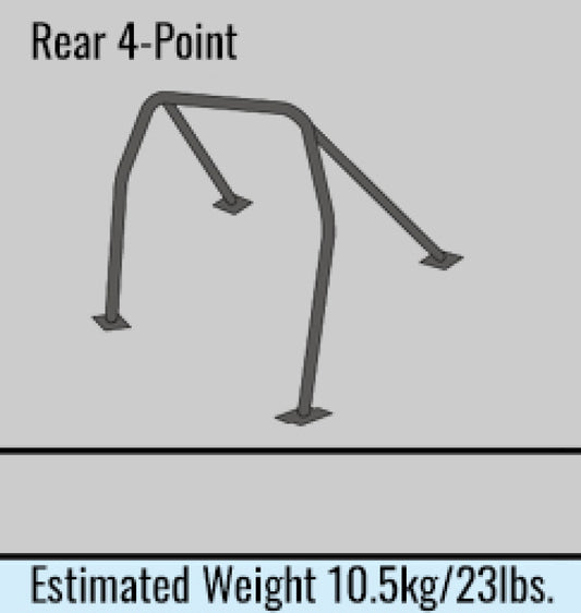 Cusco D1 Chromoly 4-PT Roll Cage Nissan BCNR33 (S/O/No Cancel) CUSCO BLUE