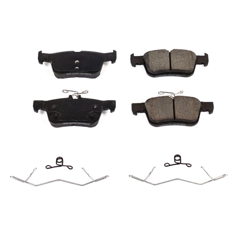 Power Stop 15-16 Ford Edge Rear Z17 Evolution Ceramic Brake Pads w/Hardware PowerStop