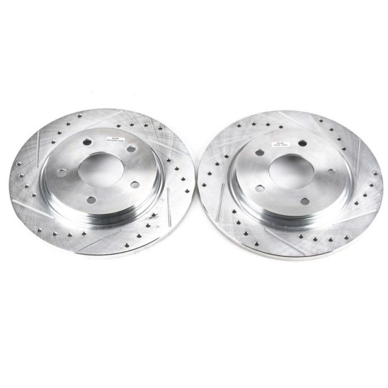 Power Stop 08-16 Chrysler Town & Country Rear Evolution Drilled & Slotted Rotors - Pair PowerStop