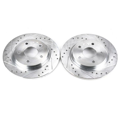 Power Stop 08-16 Chrysler Town & Country Rear Evolution Drilled & Slotted Rotors - Pair PowerStop