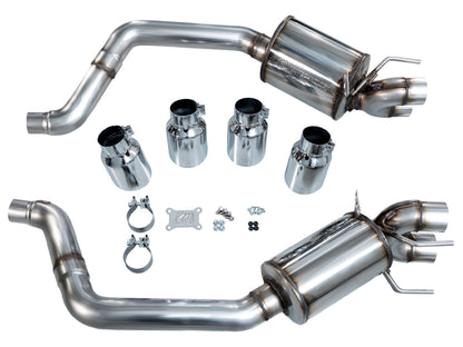AWE Tuning 05-07 C6 Chevrolet Corvette 6.0L Touring Edition Axleback Exhaust w/ Chrome Silver Tips