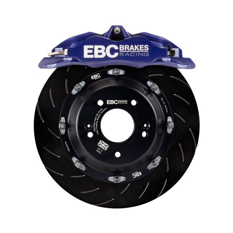 EBC Racing 11-18 Ford Focus ST (Mk3) Blue Apollo-4 Calipers 355mm Rotors Front Big Brake Kit EBC