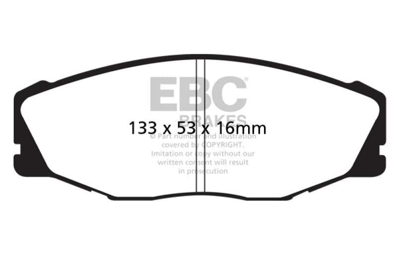EBC YellowStuff Front Brake Pads - DP41712R EBC