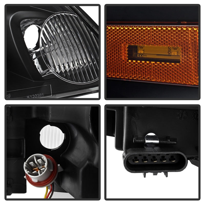 xTune 06-13 Chevrolet Impala LED Light Bar Headlights - Black (PRO-JH-CIM06-LB-BK) SPYDER