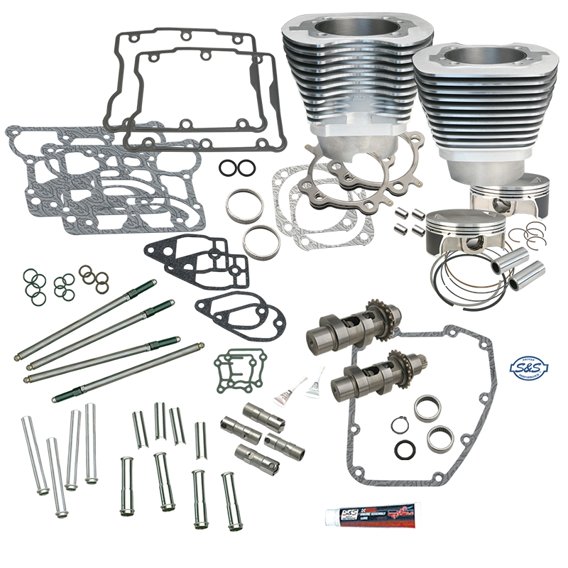 S&S Cycle 2007+ BT 106in Big Bore Hot Set Up Kit w/o Cylinder Heads - 900-0355