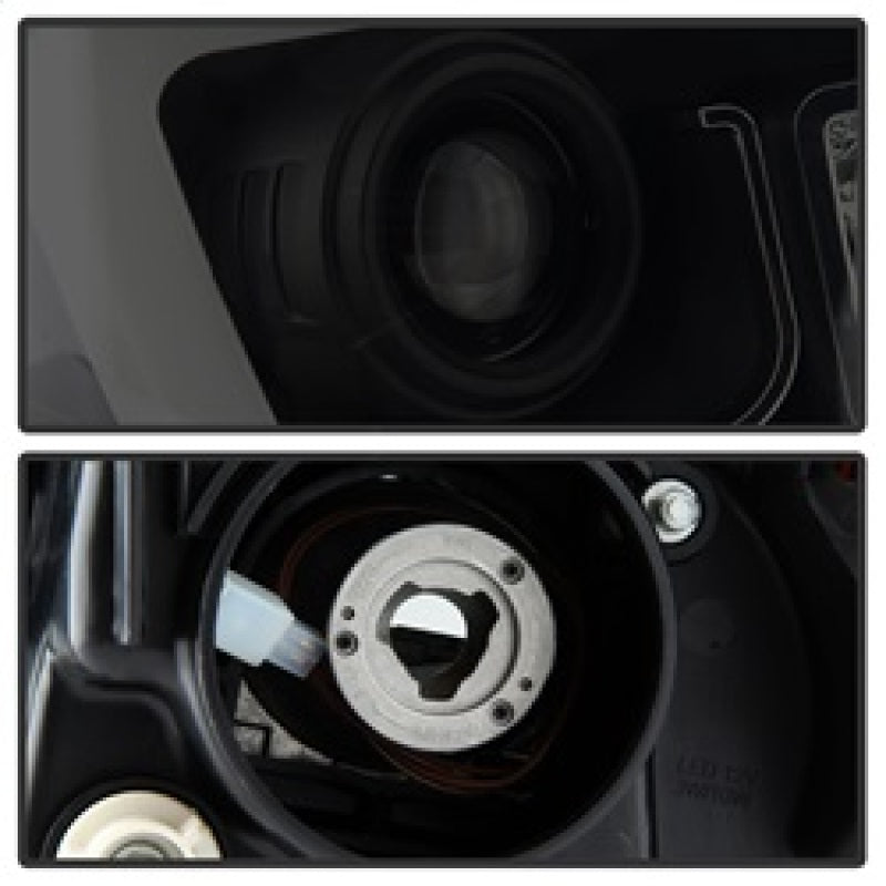 Spyder Toyota Tundra 2014-2016 Projector Headlights Light Bar DRL Black Smoke PRO-YD-TTU14-DRL-BSM SPYDER
