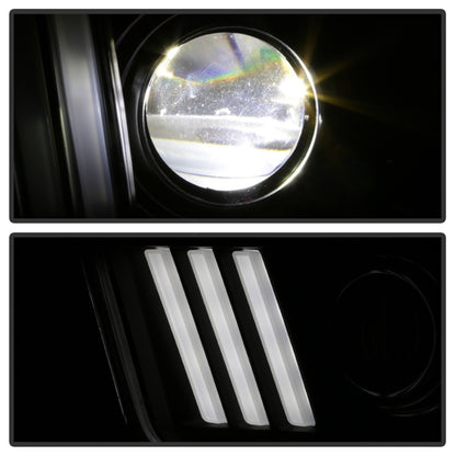 Spyder Ford Mustang 05-08 V2 High-Power LED Headlights - Black PRO-YD-FM05AP-BK SPYDER