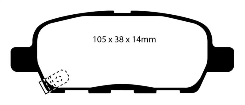 EBC GreenStuff Rear Brake Pads - DP61666 EBC