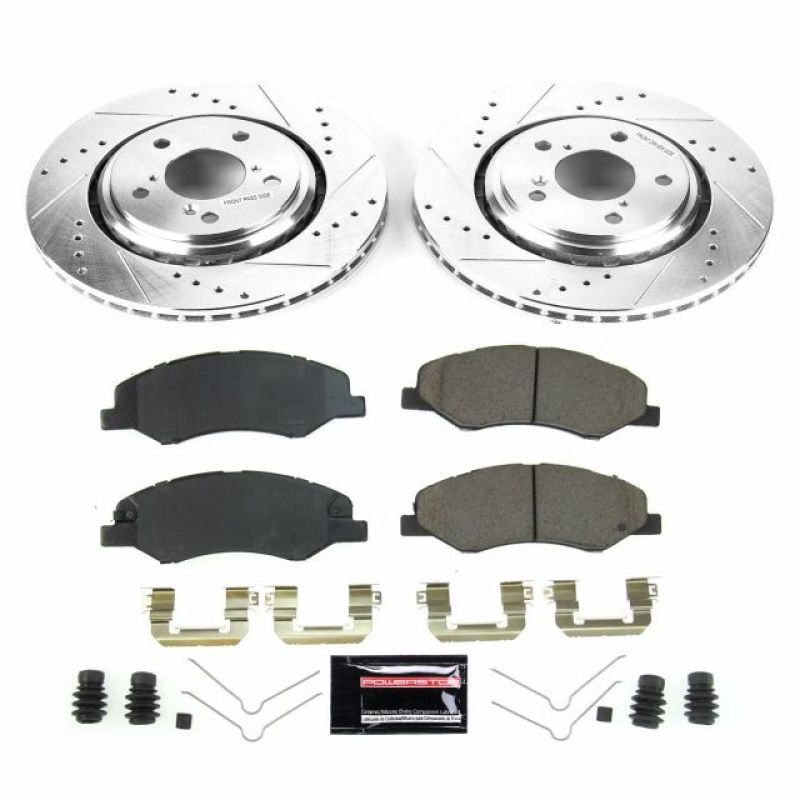 Power Stop 18-19 Honda Odyssey Front & Rear Z17 Evolution Geomet Coated Brake Kit