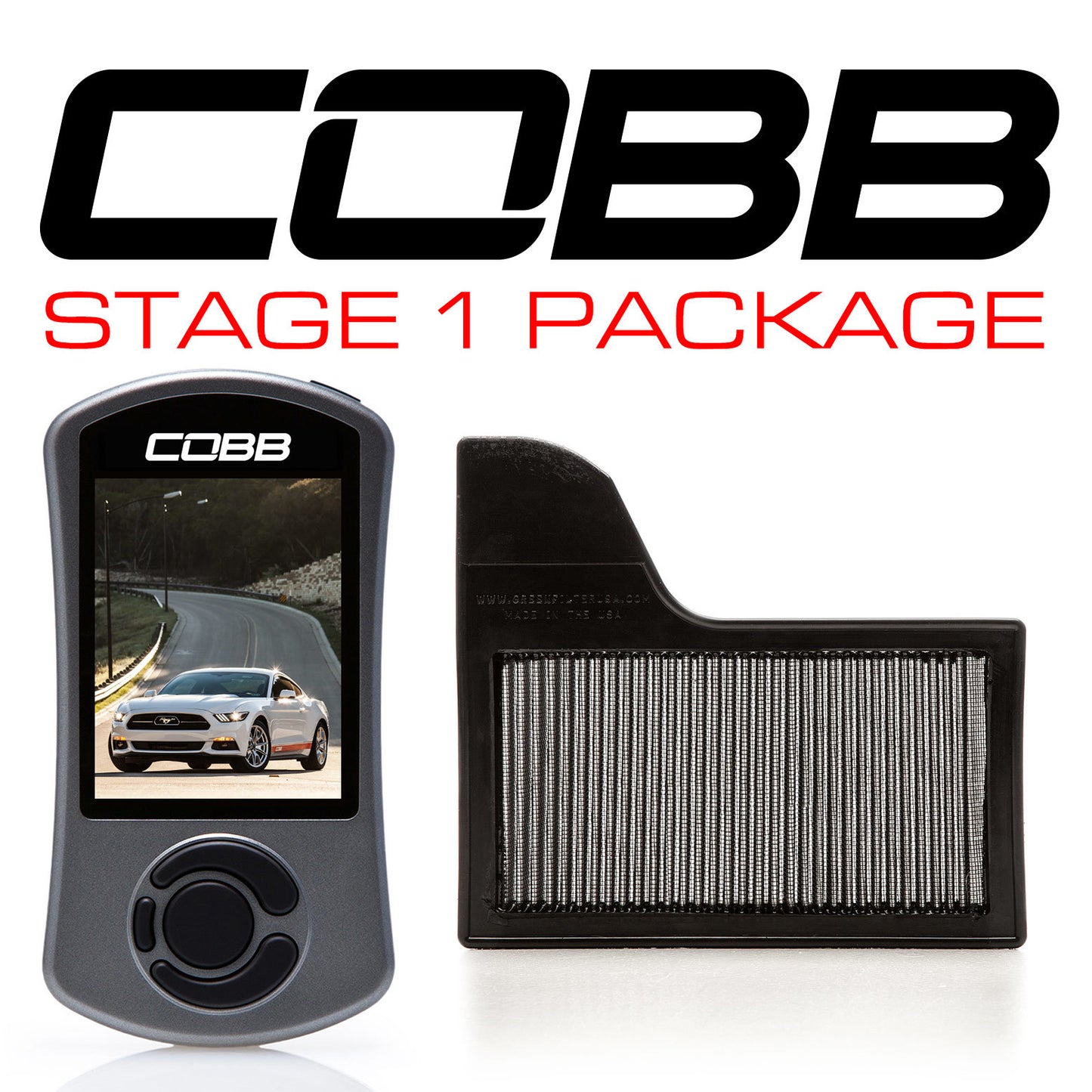 COBB 15-19 Ford Mustang Ecoboost Stage 1 Power Package 6M1X01