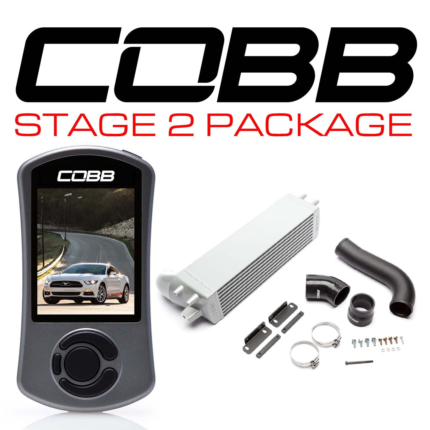 COBB 18-22 Ford Mustang Ecoboost Stage 2 Power Package (No Intake) 6M1X02-NI