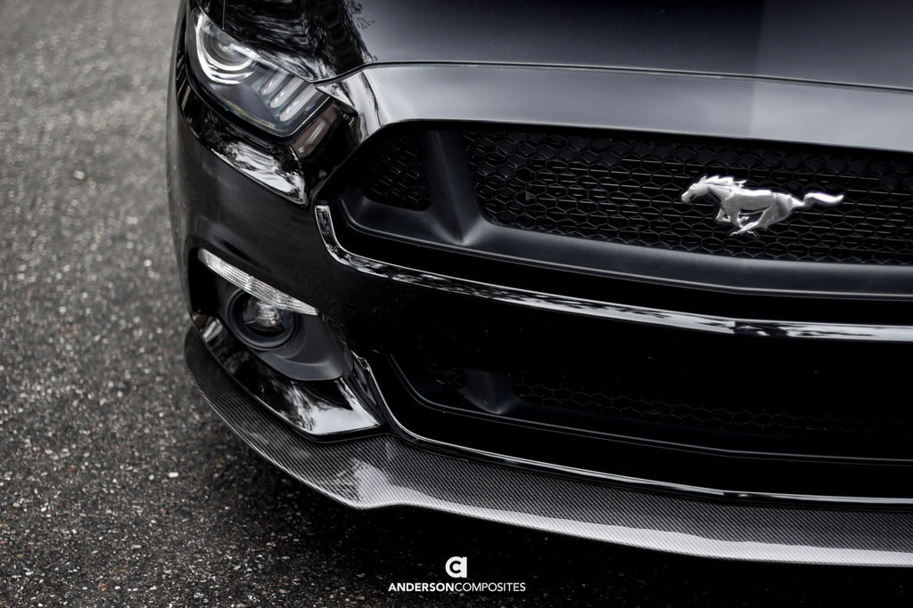 Anderson Composites 2015 - 2017 Mustang Carbon Fiber Type-AC Front Chin Splitter - AC-FL15FDMU-AC