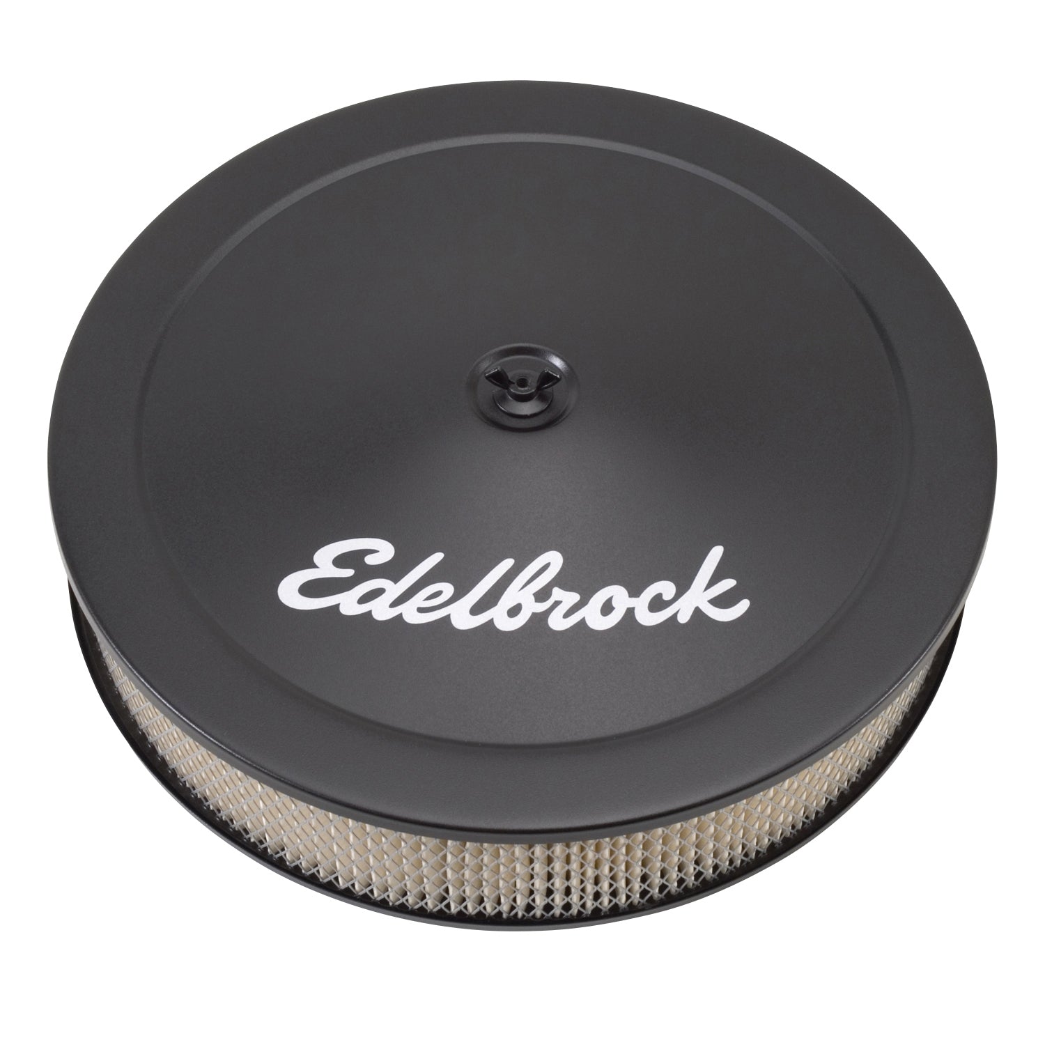 Edelbrock Pro-flo Black 14" Round Air Cleaner With 3" Paper Element (Deep Flange) - 1223