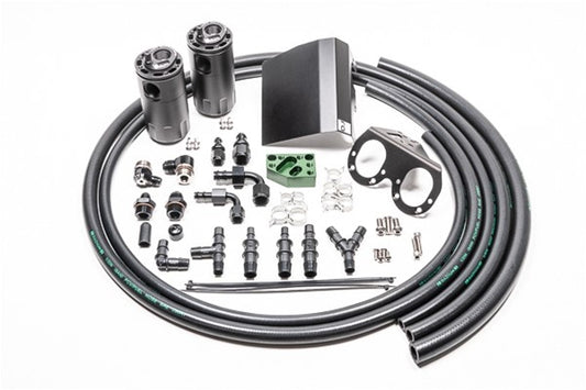 Radium Dual Catch Can Kit for 2002-2021 Subaru WRX / STI / Forester EJ Turbo - 20-0608-FL Radium Engineering