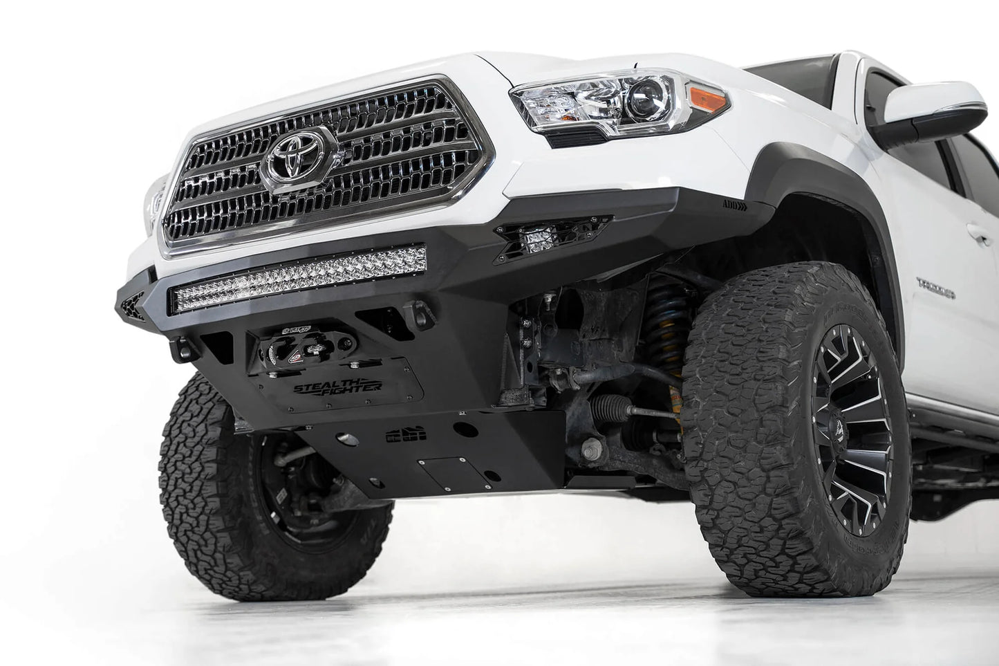 Addictive Desert Designs 2016-2023 Toyota Tacoma Stealth Fighter Winch Front Bumper - F681202200103 Addictive Desert Designs