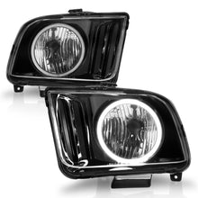 Load image into Gallery viewer, ANZO 05-09 Ford Mustang Crystal Headlights w/ RX Halo - 121033