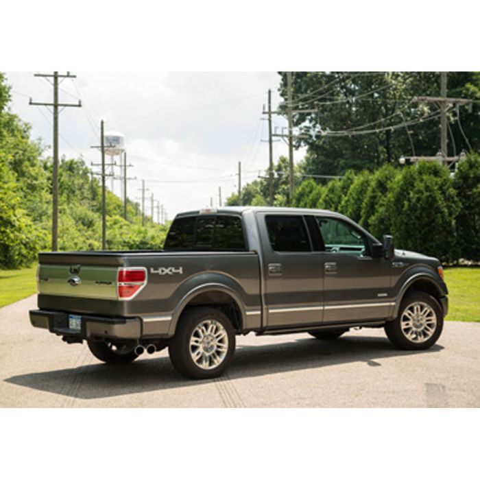 Roush 421711 Cat-Back Exhaust Kit 3" Stainless Steel With Dual Rear Side Exit 4" Tips 3.5L/5.0L/6.2L F-150 2011-2014/F-150 Raptor 2011-2014 Roush