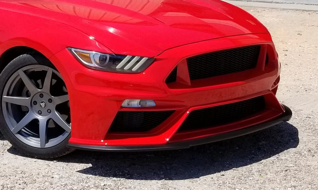 Anderson Composites 2015 - 2017 Mustang Ford GT Style Mustang Fiberglass Front Bumper With Front Lip - AC-FB15FDMU-TT-GF