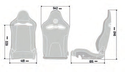 Sparco SPX Special Edition Black w/Red Stitch Left Side Seat (Gloss Finish) - 00974ZGLNRRSSX SPARCO