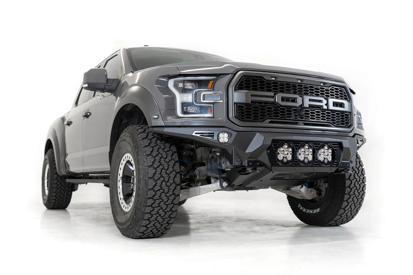 Addictive Desert Designs 2017-2020 Ford Raptor Bomber Front Bumper (Baja Designs) - F110014100103 Addictive Desert Designs