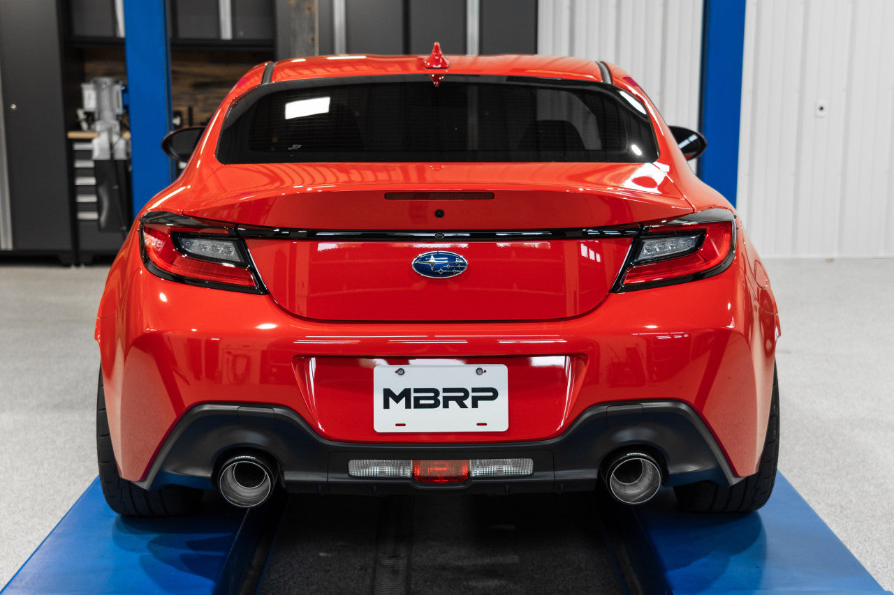 MBRP 2013-2024 FR-S / BRZ / GR86 2.4L 3in Cat Back Dual Rear Exhaust (Street Profile) - S48043BE MBRP