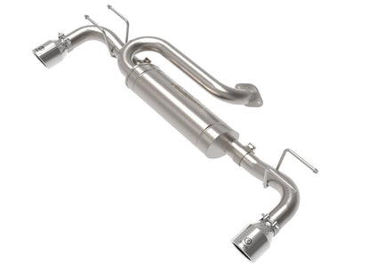 AFE Mazda 3 Hatchback 19-23 L4-2.5L/2.5L Takeda 2-1/2 IN 304 Stainless Steel Axle-Back Exhaust System w/ Polished Tip - 49-37023-P aFe