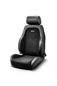 Sparco Adjustable Street GT Leather Seat (Black) - 009012NR