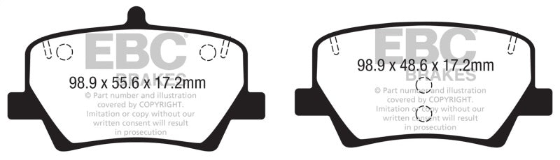 EBC YellowStuff Rear Brake Pads - DP42366R EBC