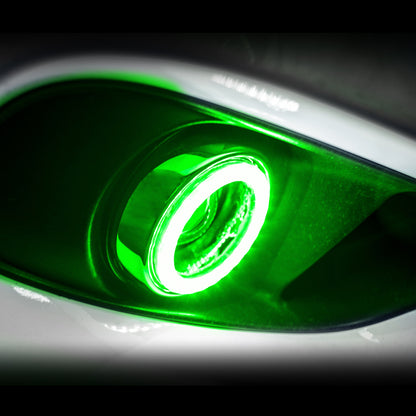 Oracle 01-04 Nissan Frontier Surface Mount LED Fog Light Halo Kit - Green