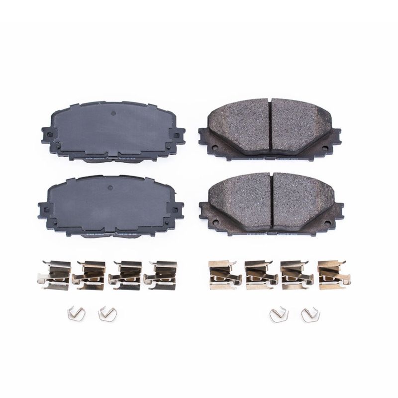 Power Stop 12-18 Toyota Yaris Front Z17 Evolution Ceramic Brake Pads w/Hardware PowerStop