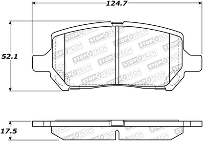StopTech Premium Ceramic Brake Pads - 308.09560 Stoptech