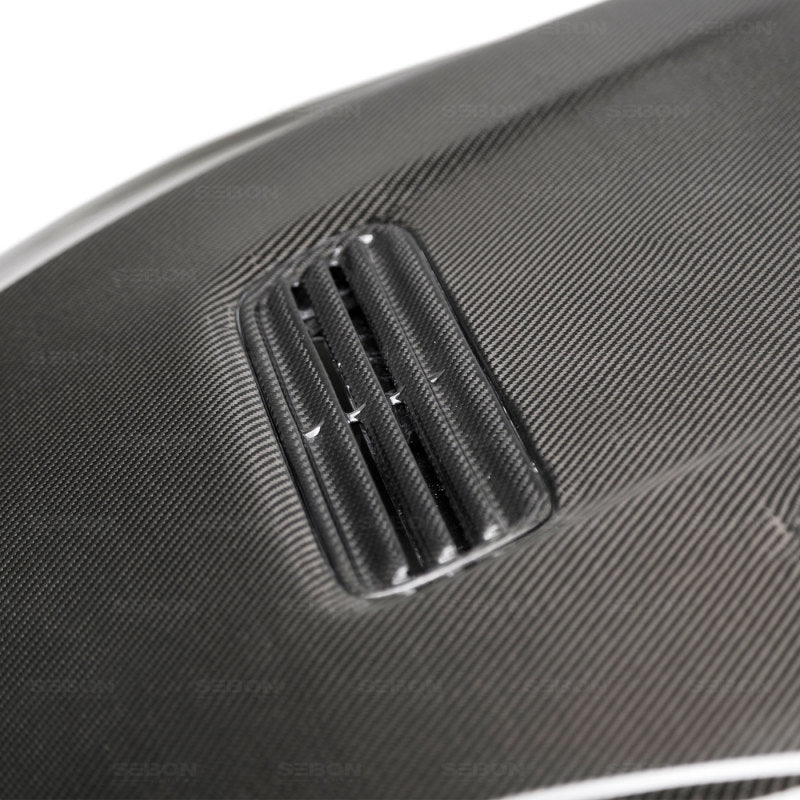 Seibon HD0809MITEVOX-OE Carbon Fiber OEM-Style Hood for 2008–2015 Mitsubishi Lancer EVO X