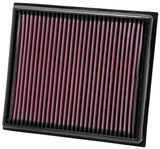 K&N Replacement Air Filter for Opel / Vauxhall / Saab 11.375in O/S L x 10.125in O/S W x 1.625in H