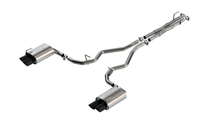 Borla 19-22 Ford Explorer 3.0L V6 AT AWD 4DR 2.25in ATAK Catback Exhaust - Black Chrome Tip Borla