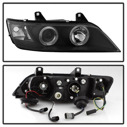 Spyder BMW Z3 96-02 Projector Headlights LED Halo Black High H1 Low H1 PRO-YD-BMWZ396-HL-BK SPYDER