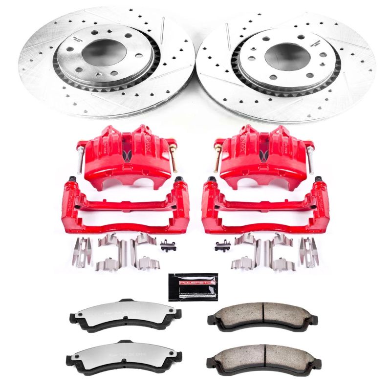 Power Stop 2005 Saab 9-7x Front Z36 Truck & Tow Brake Kit w/Calipers PowerStop