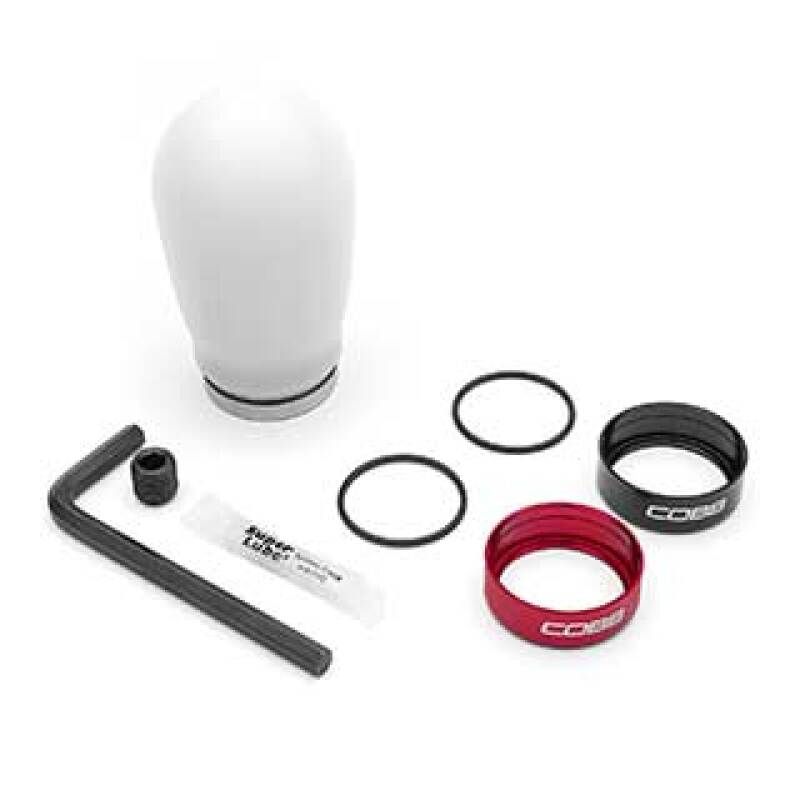 COBB 12-16 FR-S / 2012+ BRZ / 2017+ GR86 / Focus ST+RS / Fiesta ST Tall Weighted COBB Knob - White 291370-W