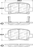 StopTech Premium Ceramic Brake Pads - 308.08650