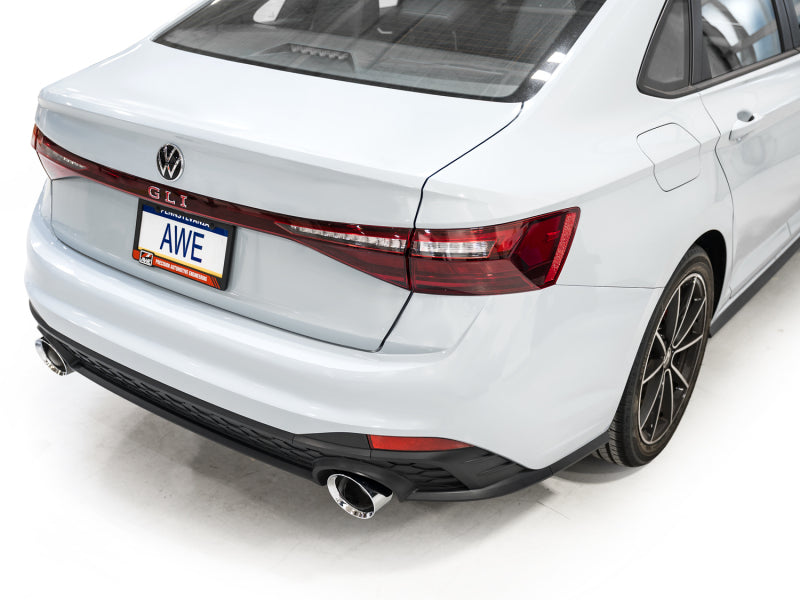 AWE 22-25 Volkswagen Jetta GLI Track Edition Exhaust - Chrome Silver Tips