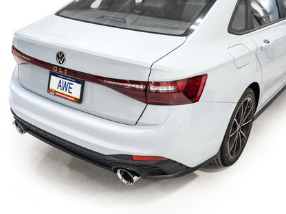 AWE 22-25 Volkswagen Jetta GLI Track Edition Exhaust - Chrome Silver Tips