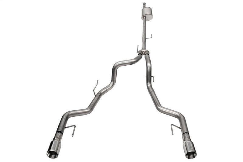 Corsa 2021-2023 Ford F-150 SuperCrew/5.5ft Bed 5.0L V8 Sport Cat-Back Dual Rear Exit-Polished CORSA Performance