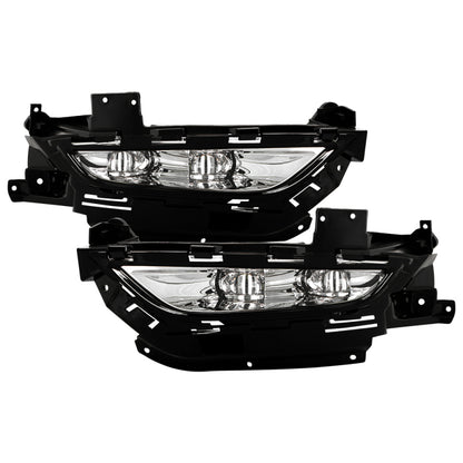 Spyder Chrysler 200 2015-2016 OEM Style Full LED Fog Lights W/Universal Switch- Clear SPYDER