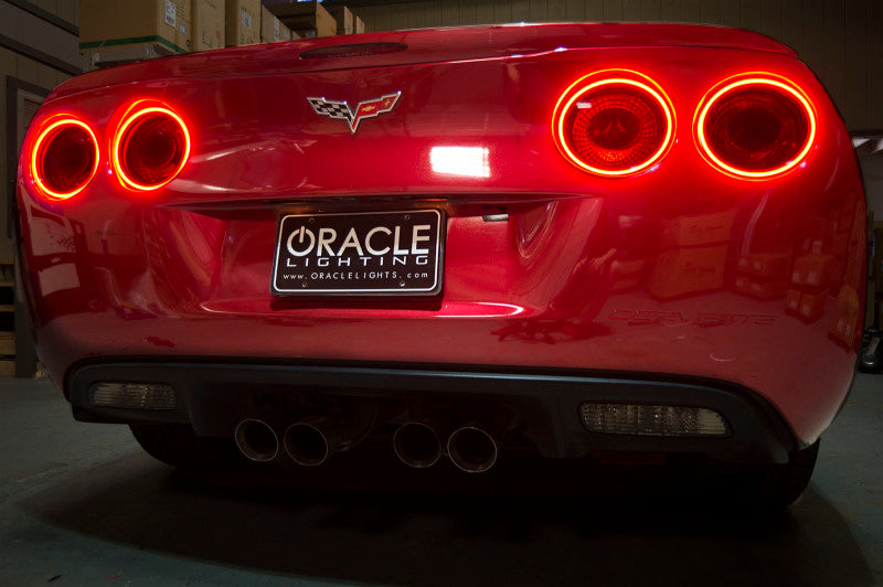 Oracle Chevy Corvette C6 05-13 LED Waterproof Afterburner Kit - Red