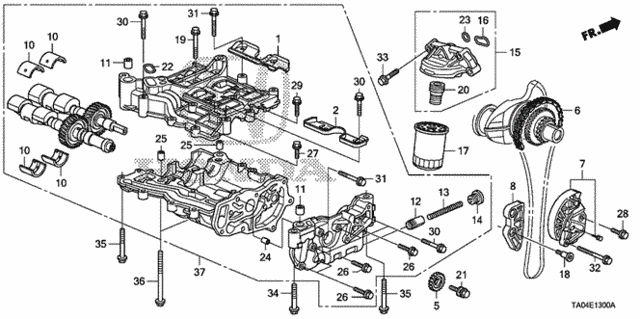 OEM HONDA OIL CHAIN GUIDE BOLT K (20+24) Series Oil Pump (90004-PNA-000) X1