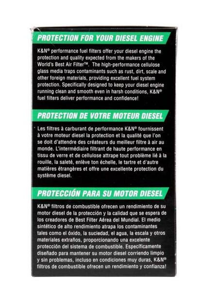 K&N Cellulose Media Fuel Filter 3.5in OD x 6.281in L K&N Engineering