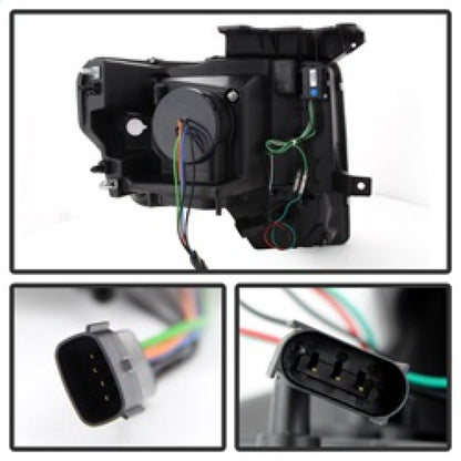 Spyder Ford F150 13-14 Projector Fctry Xenon Model- Light Bar DRL Chrm PRO-YD-FF15013-LBDRL-HID-C SPYDER