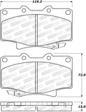 StopTech Premium Ceramic Rear Brake Pads - 308.05020