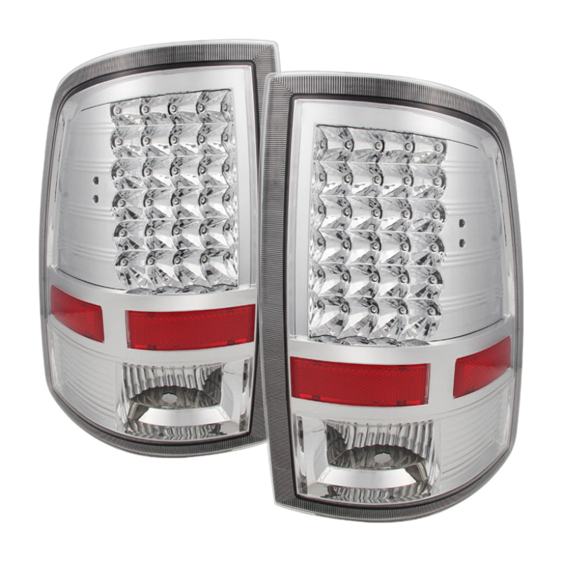 Xtune Dodge Ram 1500 09-14 LED Tail Lights Incandescent Model Only Chrome ALT-JH-DR09-LED-C SPYDER
