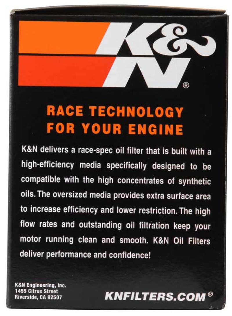 K&N Harley Davidson / Buell 3in OD x 4.063in H Black Oil Filter K&N Engineering