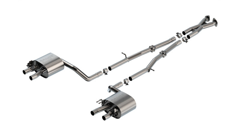 Borla 22-23 Kia Stinger 3.3L V6 Turbo 2.25in Pipe Dia Dual Split Rear Exit S-Type Cat-Back Exhaust Borla